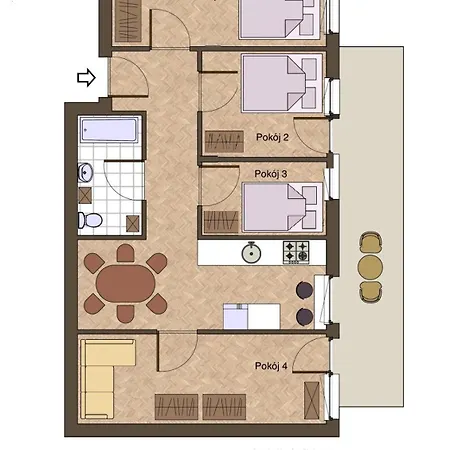 ホームステイ Citystay Modern 5 Min Plaza! *